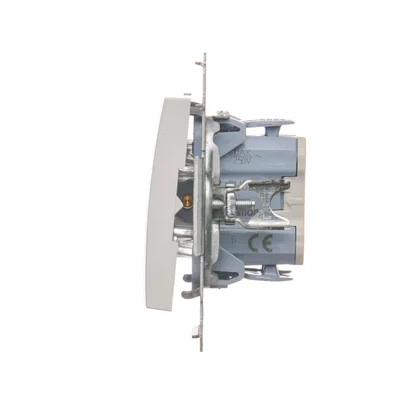 Interruttore per scale Simon 54 WMDL-0610xU-011 con retroilluminazione a LED senza pittogrammi (modulo) 10AX, 250V~, connettori rapidi; bianco