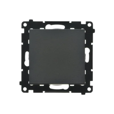 Interruttore per scale Simon 55 WMDL-0106xx-149 senza pittogrammi (modulo) 10 AX, 250 V~, connettori rapidi; nero opaco