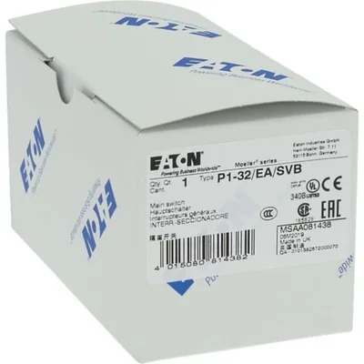 Interruttore principale, 32A, P1-32/EA/SVB