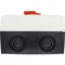 Interruttore principale P3-100/I5/SVB/N, 3 poli + N, 100 A, in custodia IP65, manopola rosso-gialla con lucchetto