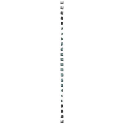 Interruttore scala (modulo) 10A 250V morsetti a vite satinati (metallici)