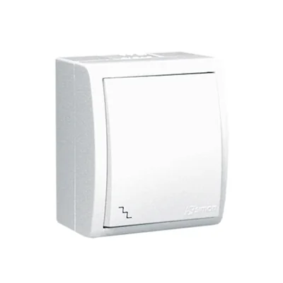 Interruttore scale antispruzzo IP54 10A 250V morsetti a vite bianco