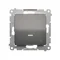 Interruttore scale con retroilluminazione LED (modulo) 10A 250V connettori rapidi antracite (metallico)