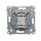 Interruttore scale con retroilluminazione LED (modulo) 10A 250V connettori rapidi oro (metallico)
