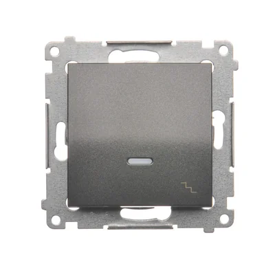 Interruttore scale con retroilluminazione LED (modulo) 230V, antracite metallizzato