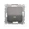 Interruttore scale con retroilluminazione LED (modulo) 230V, antracite metallizzato