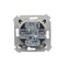 Interruttore scale doppio con retroilluminazione (modulo) 10A 250V morsetti a vite antracite (metallico)