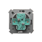Interruttore scale doppio con retroilluminazione (modulo) 230V, inox metallizzato