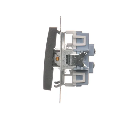 Interruttore scale doppio (modulo) 10A 250V morsetti a vite antracite (metallico)