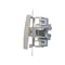 Interruttore scale doppio (modulo) 10A 250V morsetti a vite argento (metallico)