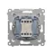Interruttore scale (modulo) 10A 250V connettori rapidi argento (metallizzato)