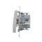 Interruttore scale (modulo) 10A 250V connettori rapidi argento (metallizzato)