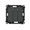 Interruttore triplo Simon 55 WMDL-031xx4-0149 con illuminazione a LED (modulo) 10 AX, 250 V~, connettori rapidi; nero opaco
