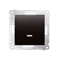 Interruttore unipolare con indicazione LED di attivazione (modulo) connettori rapidi 10A 250V antracite (metallico)
