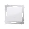 Interruttore unipolare con retroilluminazione LED (modulo) 10A 250V connettori rapidi bianco