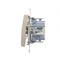 Interruttore unipolare con retroilluminazione LED (modulo) 10A 250V connettori rapidi oro (metallizzato)