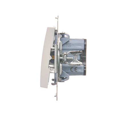 Interruttore unipolare con retroilluminazione LED (modulo) 230V, bianco