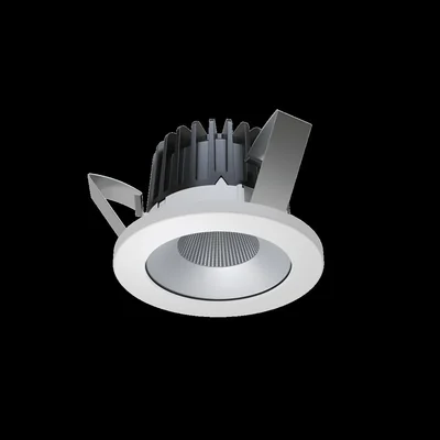 INTO R100 LED p/t ED luminaire 1250lm/840 55° white silver IP20/54 14 W