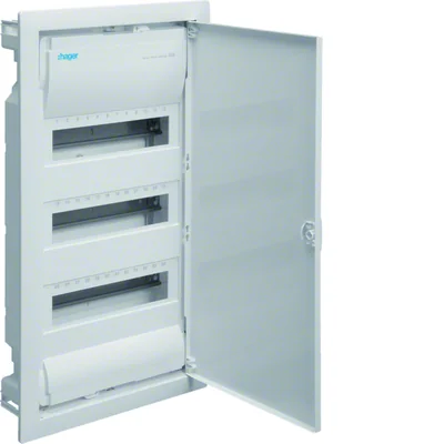 IP30 3x12 flush-mounted Volta switchgear with PE/N terminals