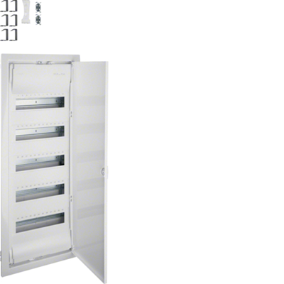 IP30 flush-mounted switchgear, 5 rows, 60 modules