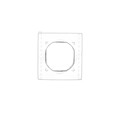 IP44 gasket for 1-gang frame