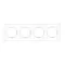 IP44 gasket set for 4-gang frame