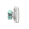 IP44 splash-proof earthed plug socket (module) 16A 250V screw terminals. Transparent white flap