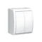 IP54 splash-proof candlestick switch 10A 250V screw terminals white