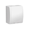 IP54 splash-proof grounded socket, white flap, 230V, white