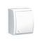 IP54 splash-proof stair switch with backlight 10A 250V screw terminals white