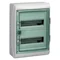 IP65 surface-mounted housing KDR-2-12-NT-T transparent door 2 rows 12 modules/row