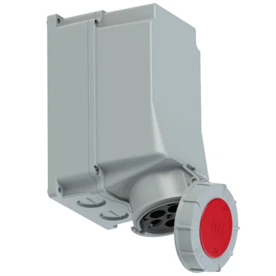 IP67 fixed socket without gland 125A 400V 3P+N+Z