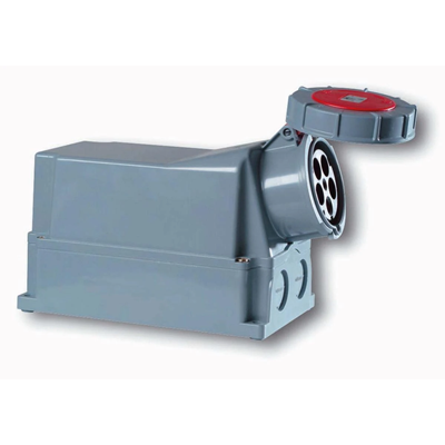 IP67 fixed socket without gland 125A 400V 3P+N+Z