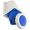 IP67 fixed socket without gland 32A 230V 2P+E