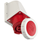 IP67 fixed socket without gland 32A 400V 3P+E