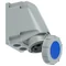 IP67 fixed socket without gland 63A 230V 2P+E