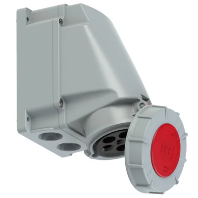 IP67 fixed socket without gland 63A 400V 3P+N+Z
