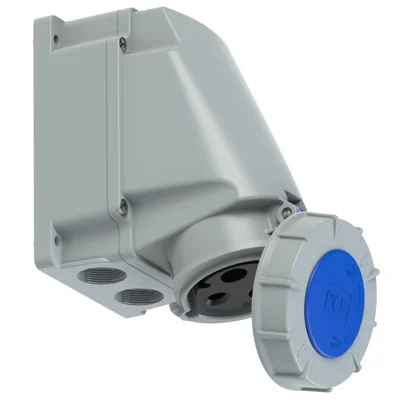 IP67 pevná zásuvka bez tlumivky 63A 230V 2P+Z