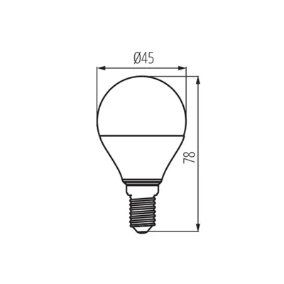 IQ-LED bulb 5.5W 2700K E14 G45 white