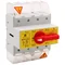 ISOLATOR 3 POLE + N (DISCONNECTOR) 125A WITH HANDLE ON THE DISCONNECTOR YELLOW-RED