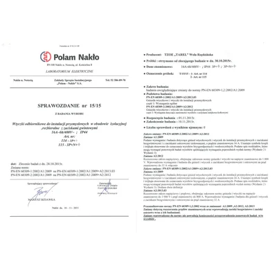 Izolační zástrčka přijímače 16A/400V 3p+n+z IP-44 115
