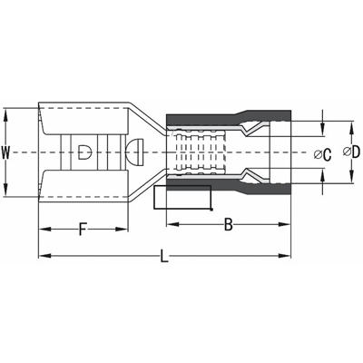 Izolovaná koncovka konektoru 4-6mm²