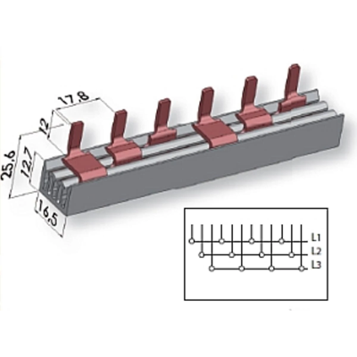 IZS10/3F/12 insulated shift busbar