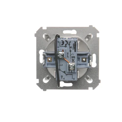 Jalousietaster zur Steuerung des Rollladens von vielen Orten aus (Modul) 10A 250V Schraubklemmen weiß