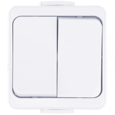 JANTAR Interrupteur chandelier 2P blanc IP 44