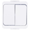 JANTAR Interrupteur chandelier 2P blanc IP 44