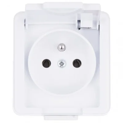 JANTAR Single white socket IP 44