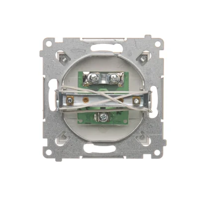 Jeden konektor TV antény (modul) stříbrný (kovový)