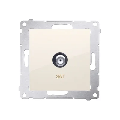 Jedna anténní zásuvka SAT (modul), krémová