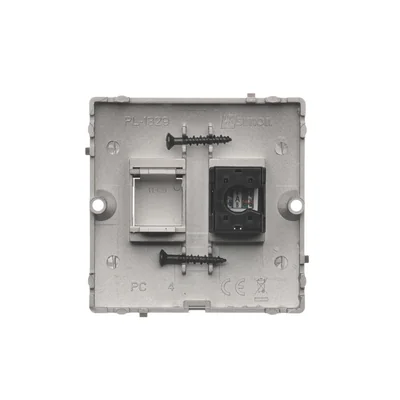 Jednoduchá počítačová zásuvka RJ45, kat. 5e (modul), satin (metalický)